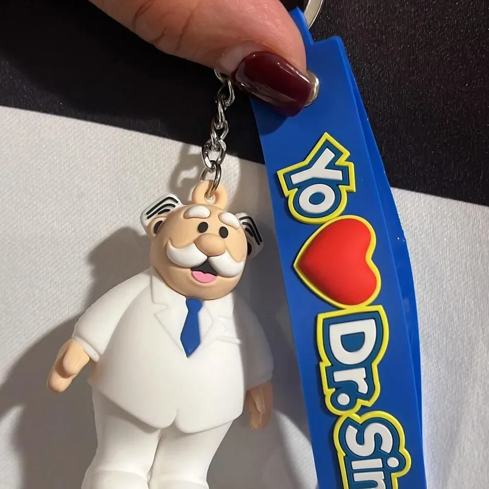 Dr. Simi White and Blue Collectible Keychain